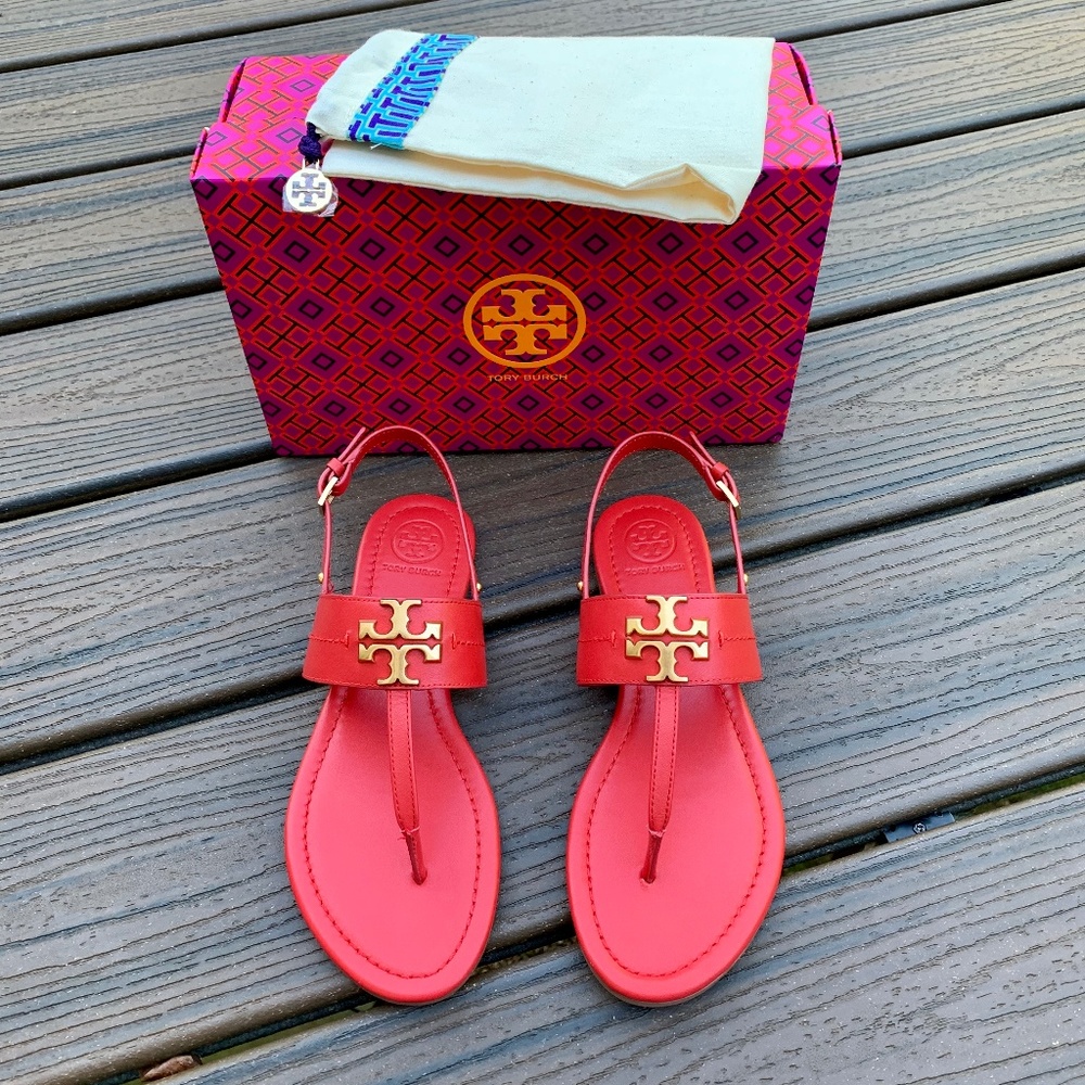 Tory Burch Everly T-Strap Flat Sandals